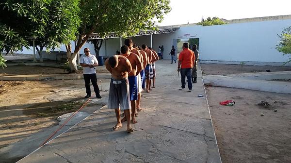 Presos que tentaram fugir.(Imagem:Divulga&ccedil;&atilde;o)