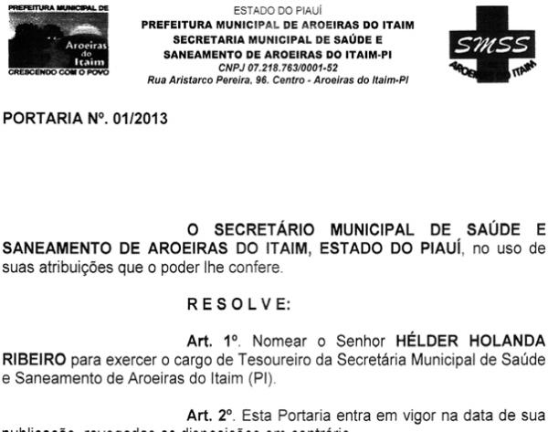 Primo do vice-prefeito e sobrinho da primeira dama.(Imagem:Reprodu&ccedil;&atilde;o/Viagora)