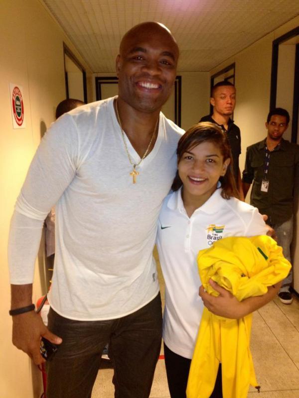 Sarah e Anderson Silva(Imagem:Reprodução)