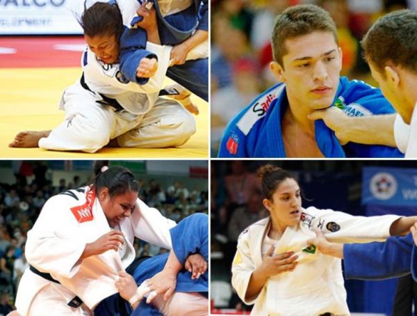 Sarah Menezes, Victor Penalber, Maria Suelen e Mayra Aguiar(Imagem:Reprodu&ccedil;&atilde;o)
