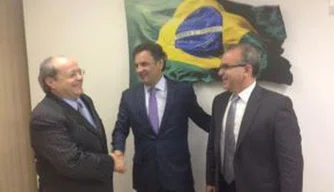 Sílvio Mendes, Aécio Neves e Firmino Filho