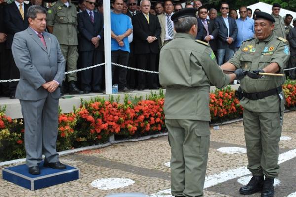 Solenidade de posse do Coronel L&iacute;dio Filho.(Imagem:Reprodu&ccedil;&atilde;o)