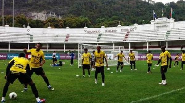Sport treinando nas Laranjeiras, Rio de Janeiro(Imagem:Reprodução)