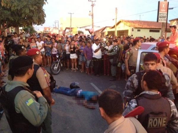 Suspeito é morto após assalto no Parque Piauí(Imagem:Gil Oliveira/G1 Piauí)