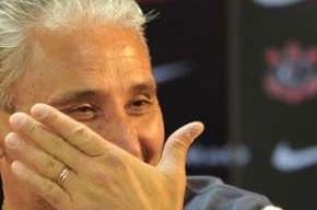 Tite durante entrevista do Corinthians no CT