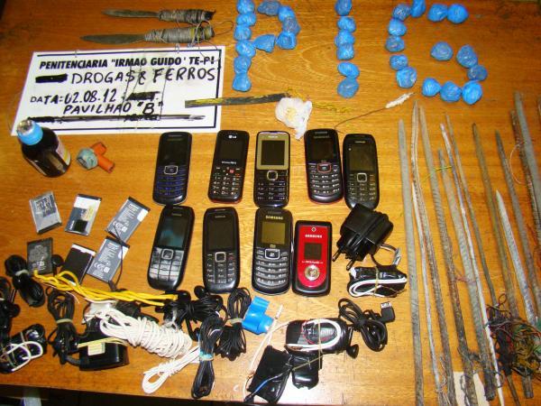 Vistoria apreende celulares maconha e crack na Penitenci&aacute;ria Irm&atilde;o Guido (Imagem:Divulga&ccedil;&atilde;o)