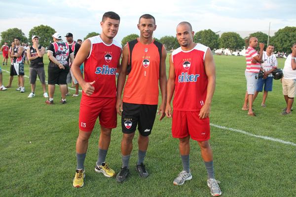 Zagueiro Gabriel, Goleiro Ricardo e Atacante Brasinha(Imagem:Divulga&ccedil;&atilde;o)