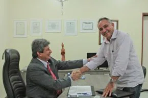 Zé Filho com o prefeito Bernildo Duarte Val (PR)